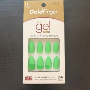 Kiss Gel Glam Ready-to-Wear Press-On Nails - Neon Green